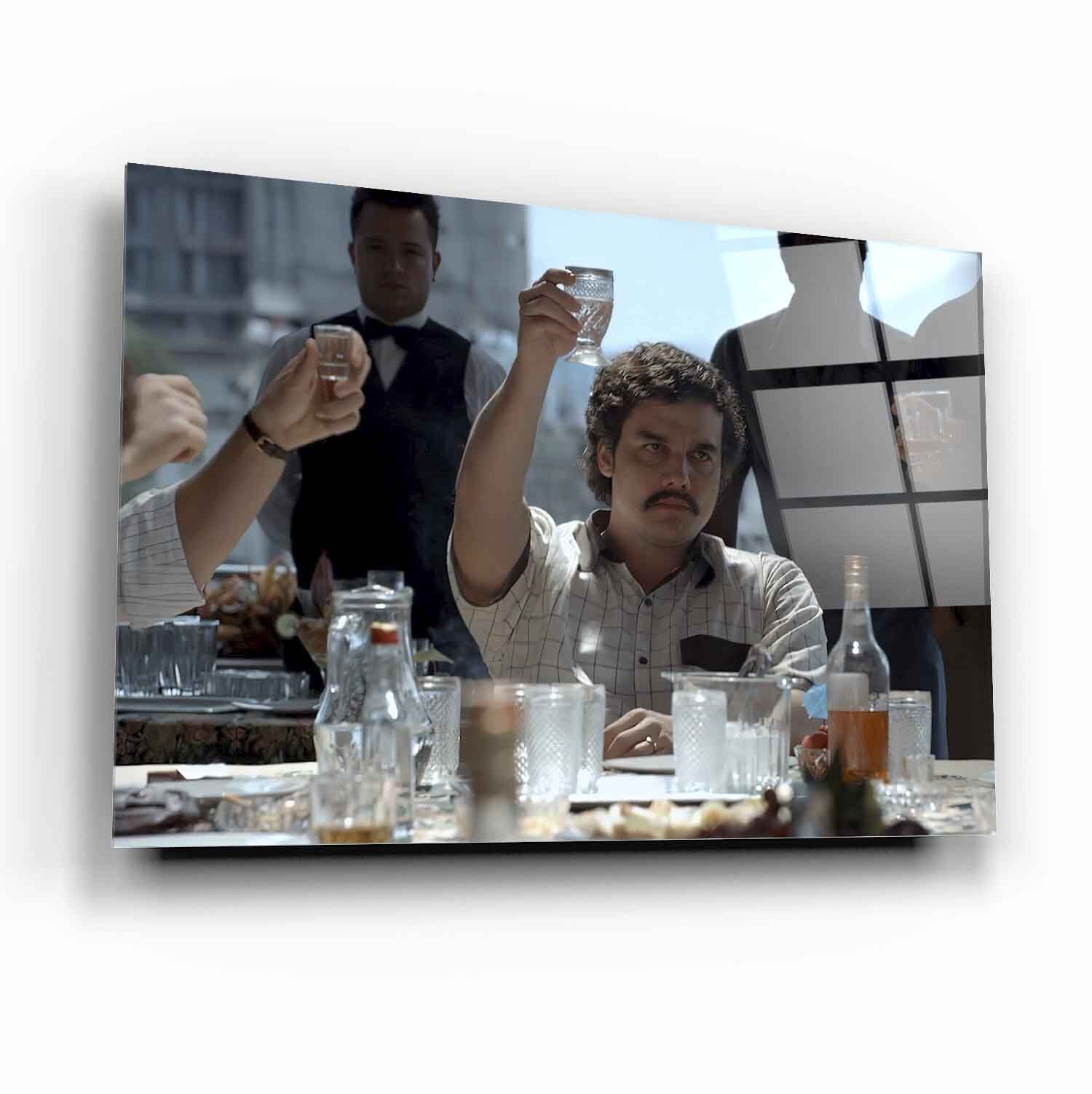 Pablo Escobar Narcos Cam Tablo Özel Tasarım Ofis, Mutfak Çocuk Odası, Salon Dekorasyon