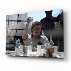 Pablo Escobar Narcos Cam Tablo Özel Tasarım Ofis, Mutfak Çocuk Odası, Salon Dekorasyon