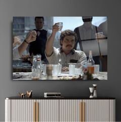 Pablo Escobar Narcos Cam Tablo Özel Tasarım Ofis, Mutfak Çocuk Odası, Salon Dekorasyon