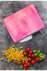 Pembe | Cam Kesme Tahtası |  25 x 35 cm
