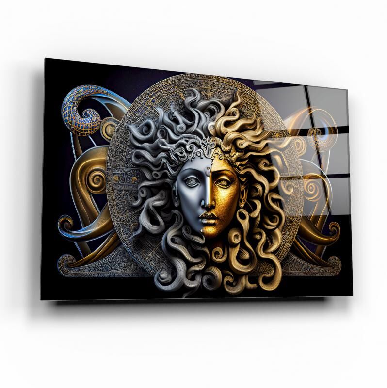Medusa Cam Tablo Özel Tasarım Ofis, Mutfak Çocuk Odası, Salon Dekorasyon