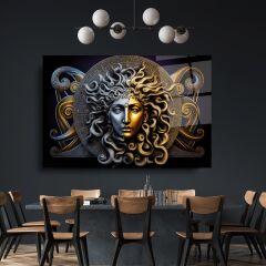 Medusa Cam Tablo Özel Tasarım Ofis, Mutfak Çocuk Odası, Salon Dekorasyon