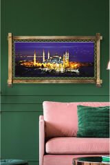 RUSTİK IŞIKLI İstanbul Kanvas Rustik Tablo K