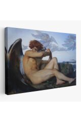 Alexandre Cabanel Fallen Angel's Eyes Kanvas Duvar Sanatı, Klasik Sanat Tablo-5385