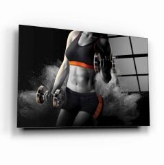 Fitness Cam Tablo Özel Tasarım Ofis, Mutfak Çocuk Odası, Salon Dekorasyon