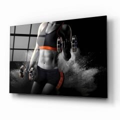 Fitness Cam Tablo Özel Tasarım Ofis, Mutfak Çocuk Odası, Salon Dekorasyon