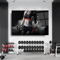 Fitness Cam Tablo Özel Tasarım Ofis, Mutfak Çocuk Odası, Salon Dekorasyon