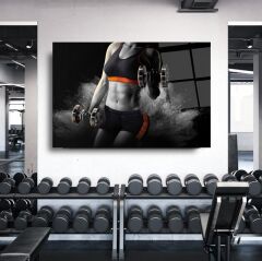 Fitness Cam Tablo Özel Tasarım Ofis, Mutfak Çocuk Odası, Salon Dekorasyon
