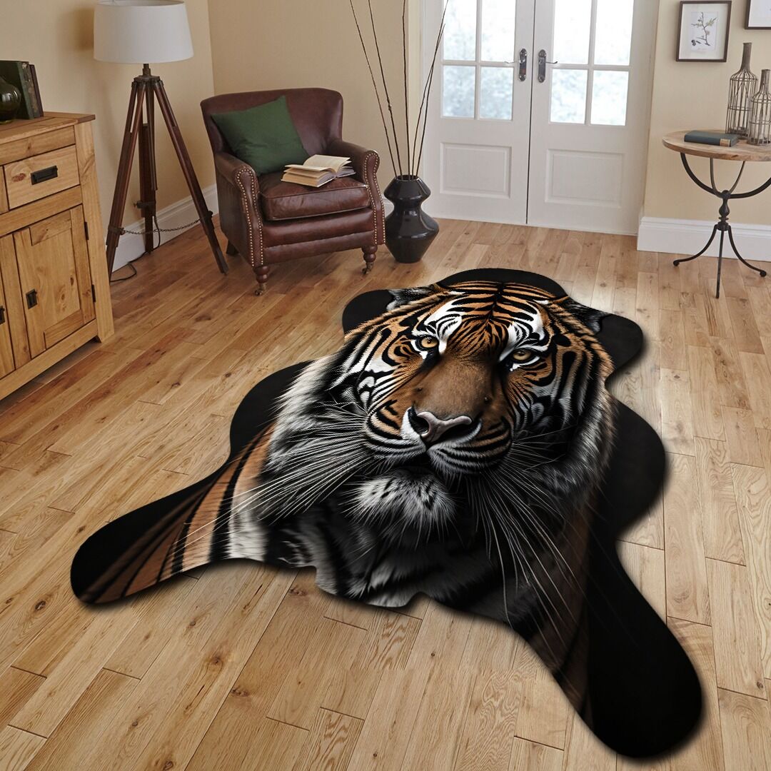 Dekoratif, 3D Baskılı  Özel Tasarım, Lazer Kesim, İnce, Kaymaz Taban Halı