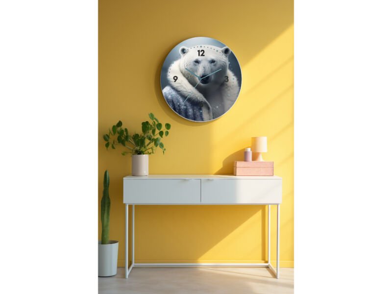 Dekoratif Cam Duvar Saati-622