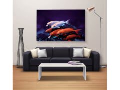 Dekoratif Baskı Özel Tasarım Dikdödrtgen Kanvas Tablo 909