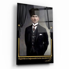 Atatürk Cam Tablo Özel Tasarım Ofis, Mutfak Çocuk Odası, Salon Dekorasyon