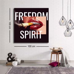 Dekoratif Baskı illüstrasyon Freedom Spirit Kanvas Tablo