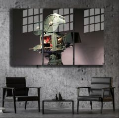 Ünlü Ressamlar ve Yapıtları Modern Yaşam Alanları İçin 3'lü Dikey Cam Tablo 305