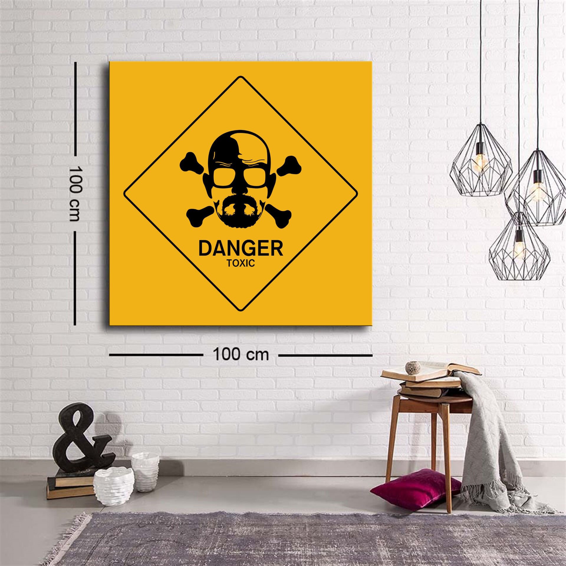 Dekoratif Baskı illüstrasyon Danger Kanvas Tablo
