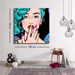 Dekoratif Baskı illüstrasyon Nail art Kanvas Tablo