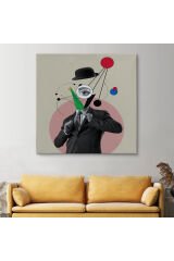Pop Art Tablo, Kahve İçen Çizgi Roman Kahramanı-5802