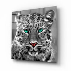Leopar Cam Tablo Özel Tasarım Ofis, Mutfak Çocuk Odası, Salon Dekorasyon