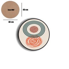 Amarikan Servis, Mdf Supla Takımı 6 Adet (6'lı Takım ), 6'lı Bardak Altlığı Hedliyeli 01