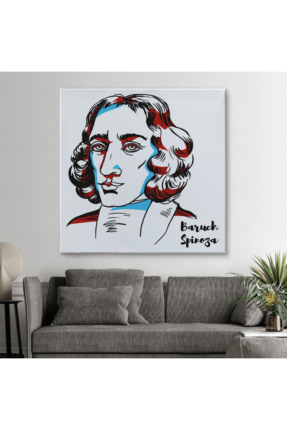 Baruch Spinoza Dekoratif Kanvas Tablo-5818