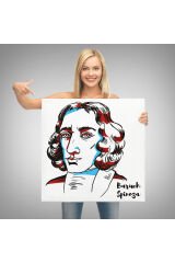 Baruch Spinoza Dekoratif Kanvas Tablo-5818