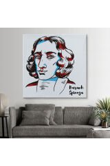 Baruch Spinoza Dekoratif Kanvas Tablo-5818