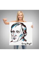 Georg Wilhelm Friedrich Hegel Dekoratif Kanvas Tablo-5819