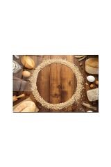 Antibakteriyel Cam Kesme Tahtası | Baskılı Kesim Tablası | 25 x 35 cm