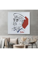 Stalin Dekoratif Kanvas Duvar Tablosu-5822