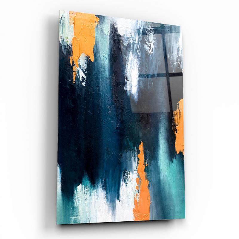 Soyut Cam Tablo Özel Tasarım Ofis, Mutfak Çocuk Odası, Salon Dekorasyon