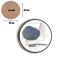 Amarikan Servis, Mdf Supla Takımı 6 Adet (6'lı Takım ), 6'lı Bardak Altlığı Hedliyeli 08