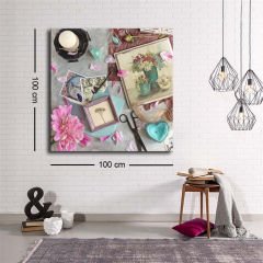 Dekoratif Baskı illüstrasyon Gift Box 2 Kanvas Tablo