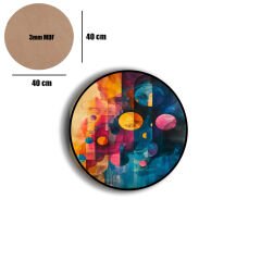 Amarikan Servis, Mdf Supla Takımı 6 Adet (6'lı Takım ), 6'lı Bardak Altlığı Hedliyeli 10