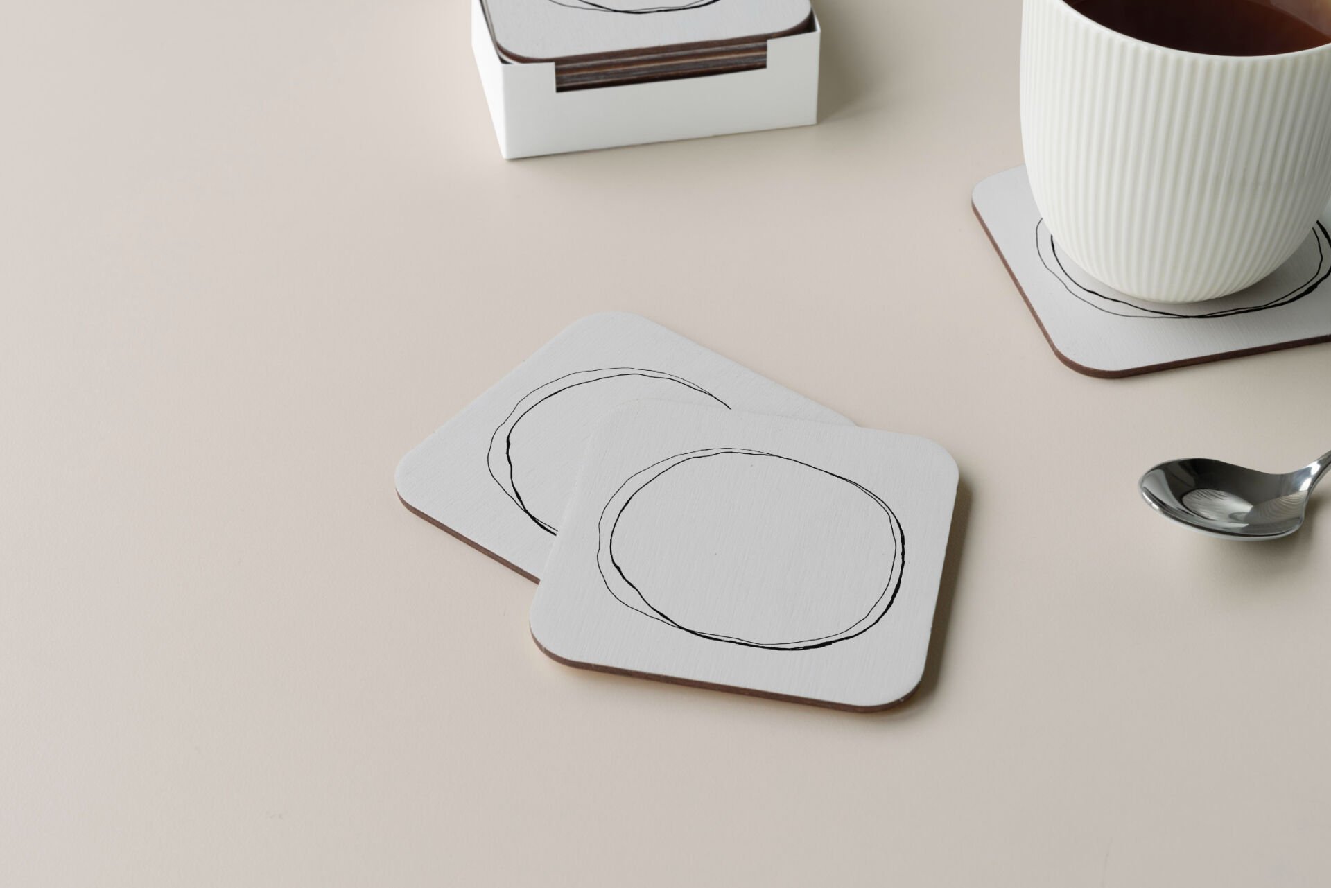 Dekoratif Bardak Altlığı Circle Design 311