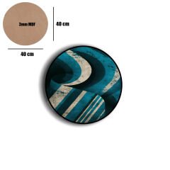 Amarikan Servis, Mdf Supla Takımı 6 Adet (6'lı Takım ), 6'lı Bardak Altlığı Hedliyeli 13