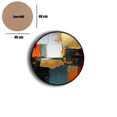 Amarikan Servis, Mdf Supla Takımı 6 Adet (6'lı Takım ), 6'lı Bardak Altlığı Hedliyeli 14