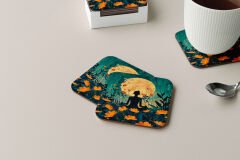 Dekoratif Bardak Altlığı Neon Desen 85
