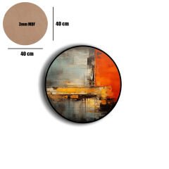 Amarikan Servis, Mdf Supla Takımı 6 Adet (6'lı Takım ), 6'lı Bardak Altlığı Hedliyeli 20