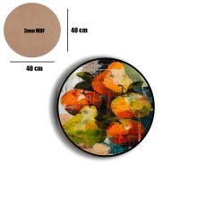 Amarikan Servis, Mdf Supla Takımı 6 Adet (6'lı Takım ), 6'lı Bardak Altlığı Hedliyeli 21