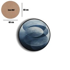 Amarikan Servis, Mdf Supla Takımı 6 Adet (6'lı Takım ), 6'lı Bardak Altlığı Hedliyeli 22