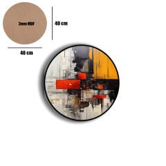 Amarikan Servis, Mdf Supla Takımı 6 Adet (6'lı Takım ), 6'lı Bardak Altlığı Hedliyeli 24