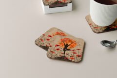 Dekoratif Bardak Altlığı Neon Desen 91