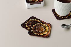 Dekoratif Bardak Altlığı Neon Desen 92