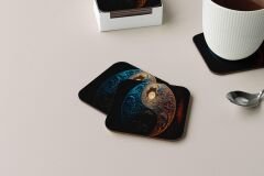 Dekoratif Bardak Altlığı Neon Desen 93