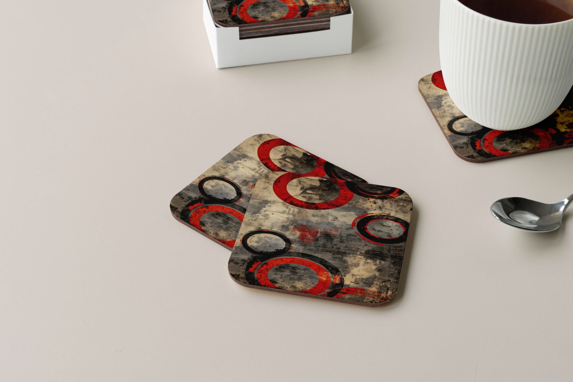Dekoratif Bardak Altlığı Circle Design 327