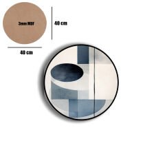 Amarikan Servis, Mdf Supla Takımı 6 Adet (6'lı Takım ), 6'lı Bardak Altlığı Hedliyeli 28