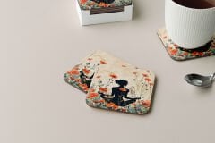 Dekoratif Bardak Altlığı Neon Desen 94