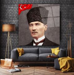 Atatürk Cam Tablo Özel Tasarım Ofis, Mutfak Çocuk Odası, Salon Dekorasyon