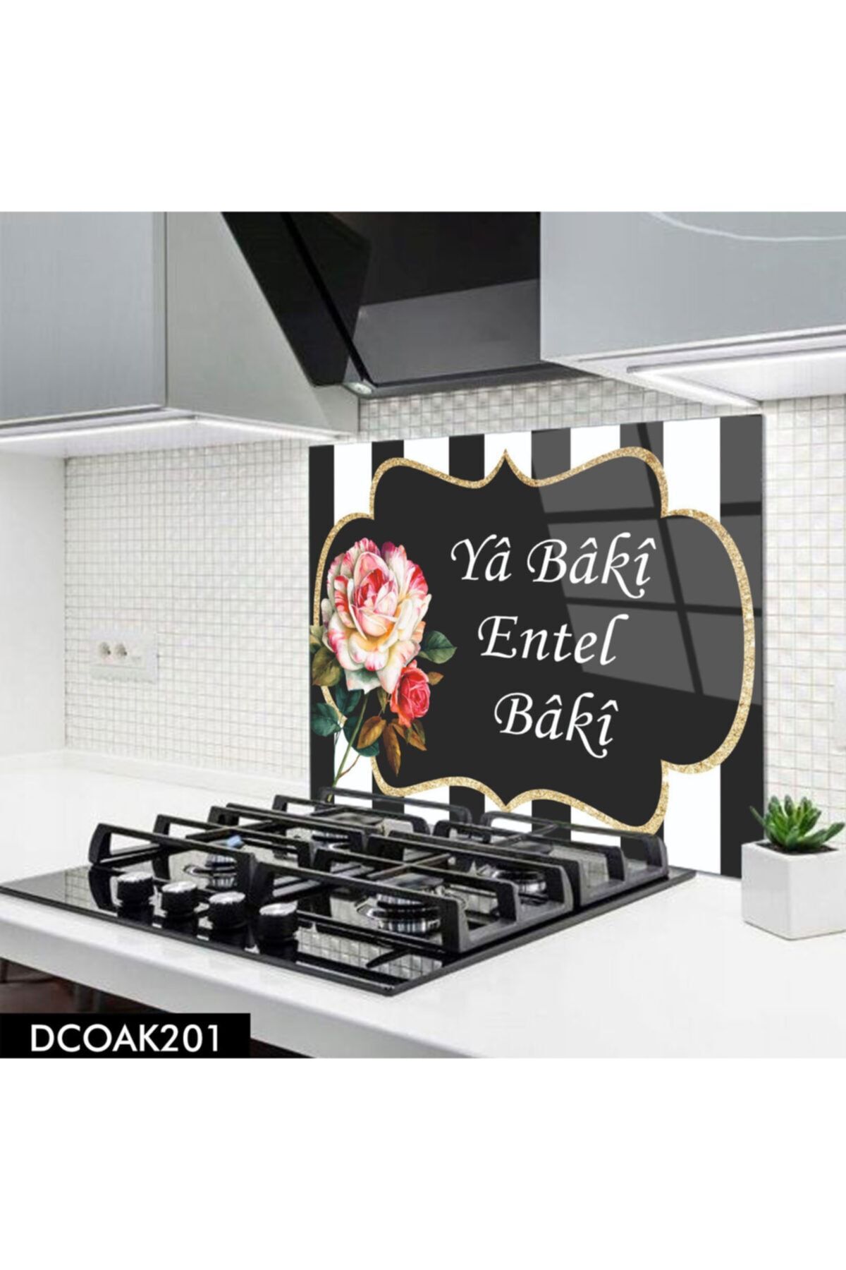 Disegno Cam Ocak Arkası Koruyucu | Ya Baki Entel Baki