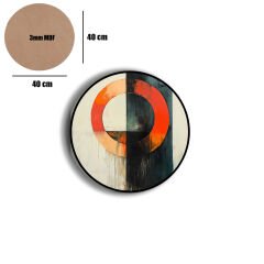 Amarikan Servis, Mdf Supla Takımı 6 Adet (6'lı Takım ), 6'lı Bardak Altlığı Hedliyeli 41